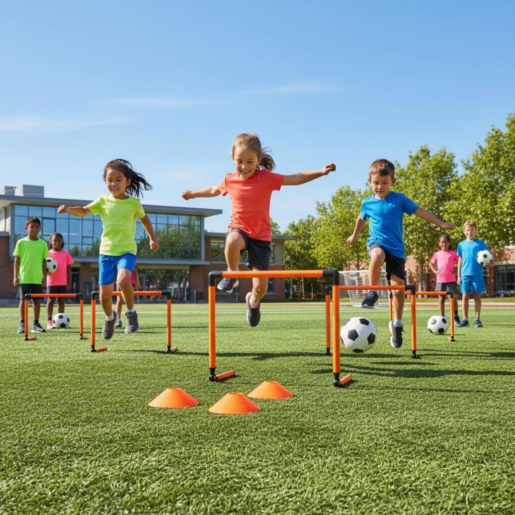 Adjustable Agility Hurdles Long-Lasting Soccer Hurdle Lightweight