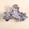 Colorful Plumeria Flower Hair Claw Clip - High-End Fashionable Hairpin for Women