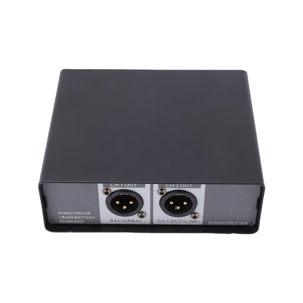 Active DI Box Dual Channel Balanced Sound Interface Signal Converter Ground Isolator Professional DI Direct Box for