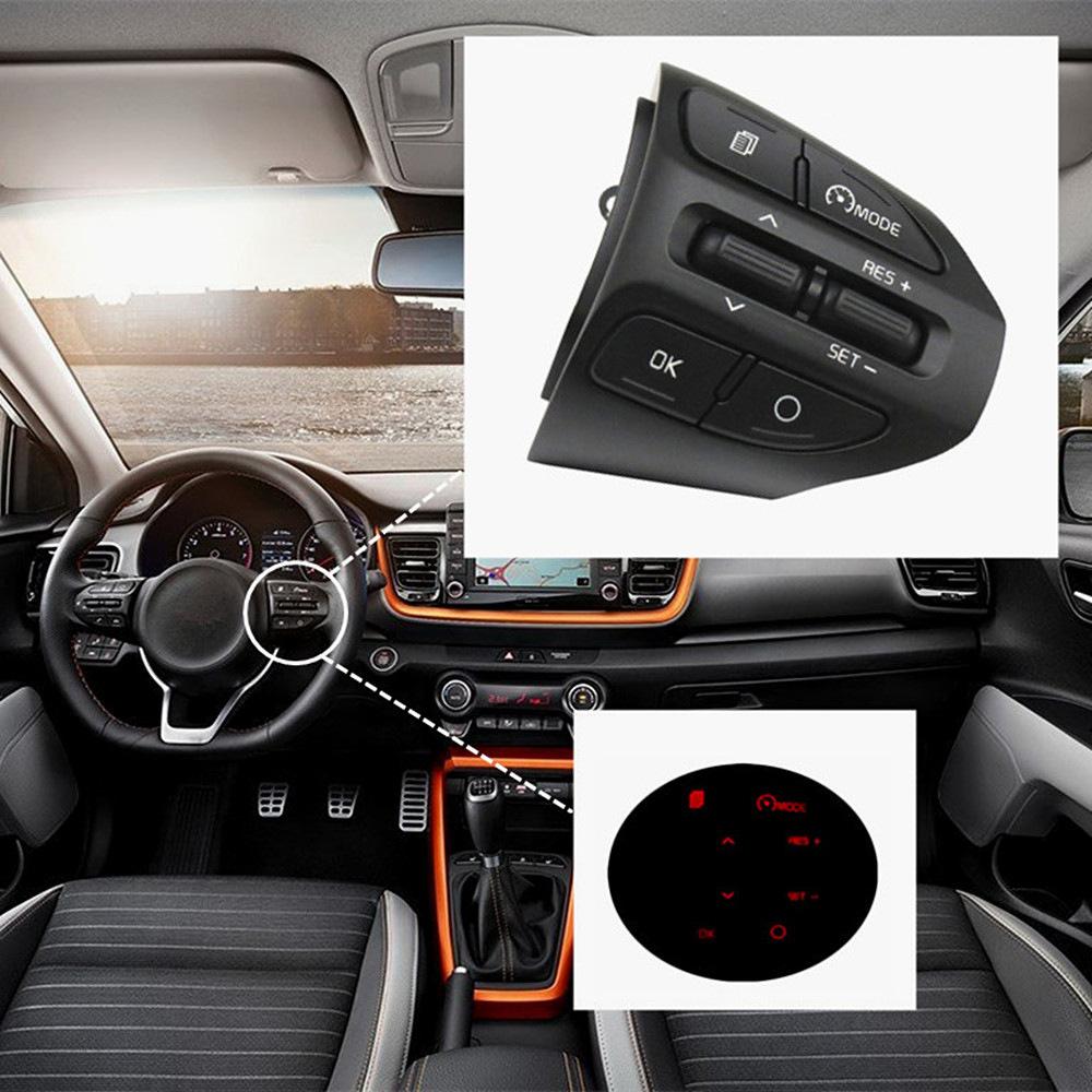 Ruili14 For KIA K2 RIO 2017- Multifunction Steering Wheel Button Buttons Bluetooth Phone Cruise Control Volume