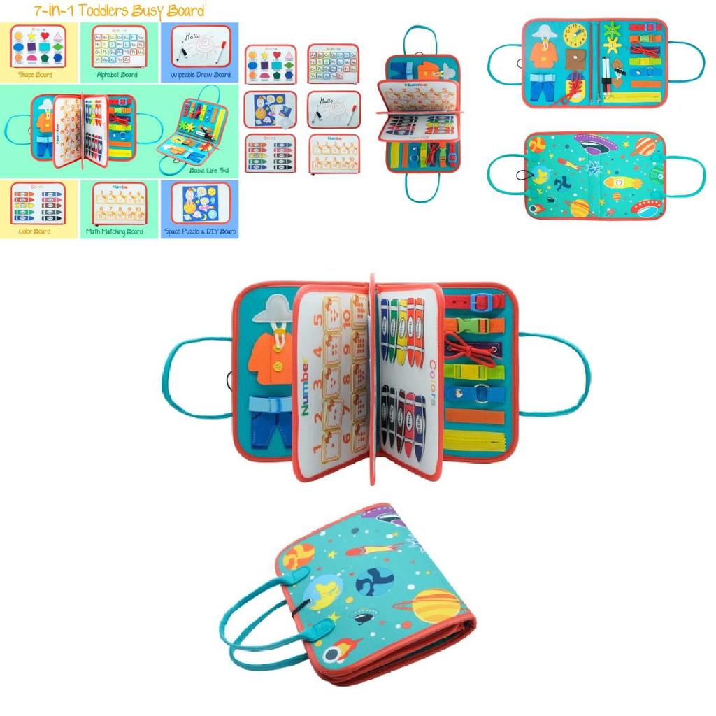 Educational Children's Toy Learning Board With 20 Different Play Possibilities