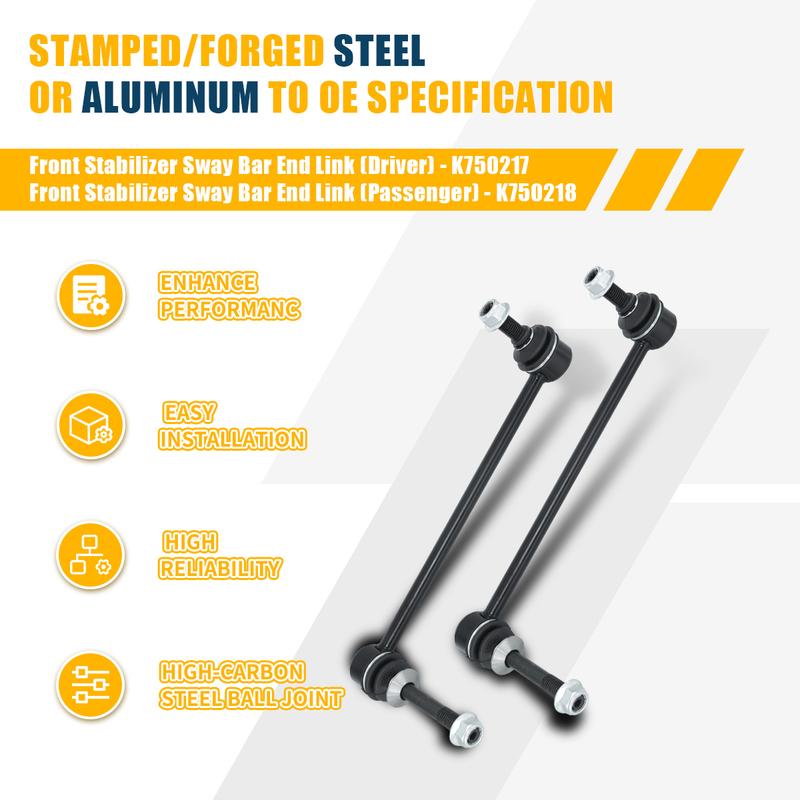 Svenubee Front Sway Bar End Link 2pcs Kit for BMW X5 X6 E70 2007 2008 2009 2010 2011 2012 2013 2014 2015 2016 2017 2018 2019