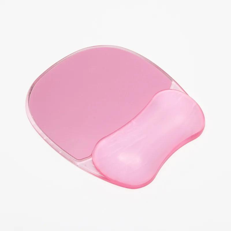 Силиконовая прозрачная хрустальная подставка под запястье, Персонализированная водонепроницаемая подкладка под запястье, Прочная и грязеотталкивающая подставка под мышь для игр и офиса