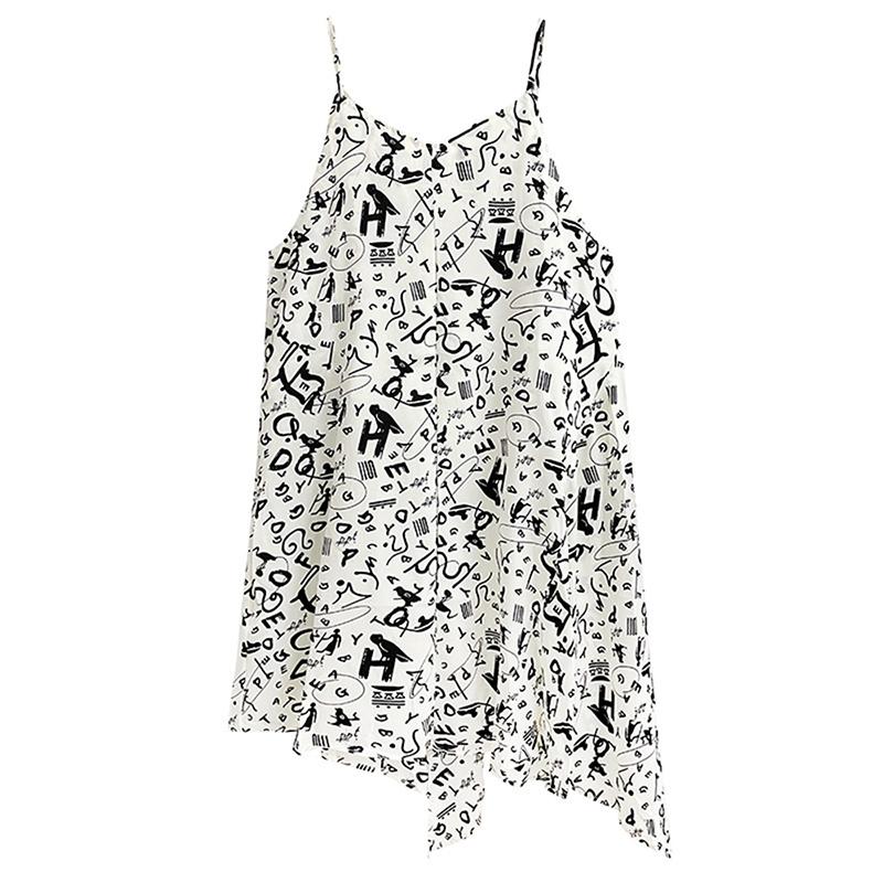 Xitao Ανώμαλο Casual Μοντέρνο Φόρεμα με Τιράντες V-neck Γυναικείο HQQ0959