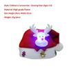 Soft Plush Christmas Santa Hats With Various Styles Led Glowing Design For Xmas Parties Holiday Events