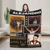 Soft Warm Blanket Travel Office Rauw Alejandro Singer Rapper Throw Blanket  Flannel Bedspread For Couch Chair Sofa Bed Sofa Bed