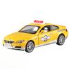 1/32 Scale BMW M6 Taxi Alloy Car Toy Diecast Metal Model Sound Light Pull Back Children Toy Home Decoration Ornaments Children Gift