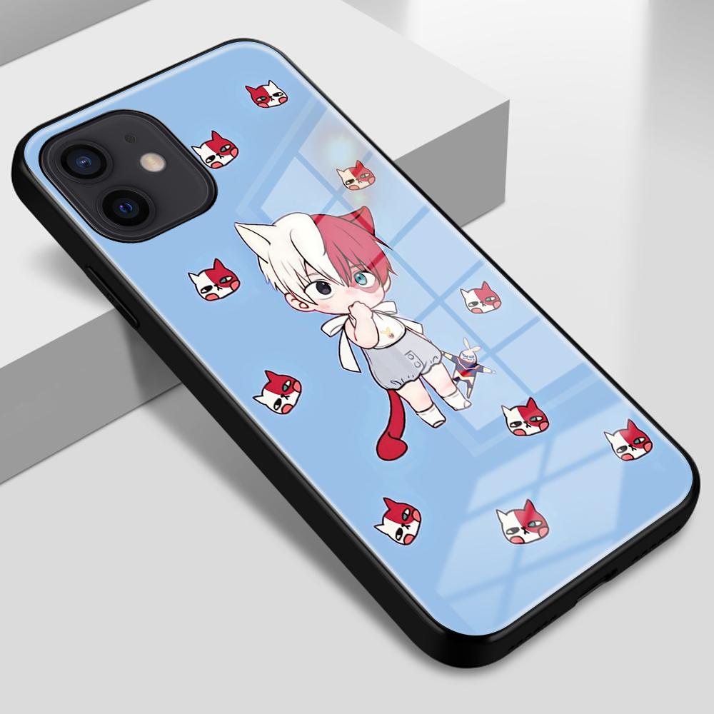 

Чехол из закаленного стекла My Hero Academy Midoriya Izuku Scorch, чехол для iPhone 6 7 8 14 Plus X XS XR SE 11 12 13 14 Pro Max Mini iPhone 14 plus