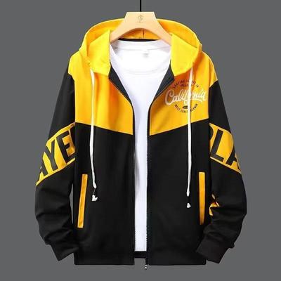 Cardigã Masculino Moderno com Capuz - Moletom Casual de Caimento Solto para Primavera e Outono