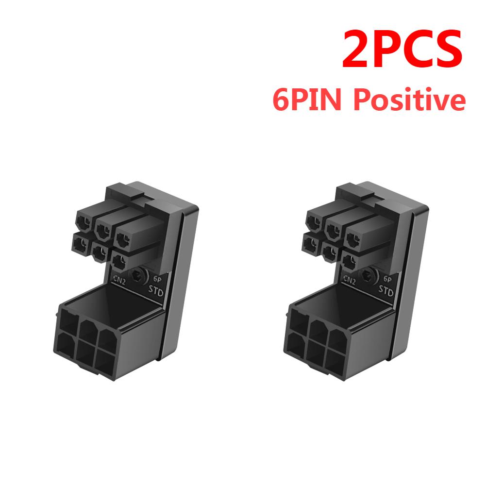 ATX GPU VGA PCIe 8 Pin 6Pin U to 180 Degree Angle Connector Power Adapter Board for Desktop Video Card Graphics GPU Adapter