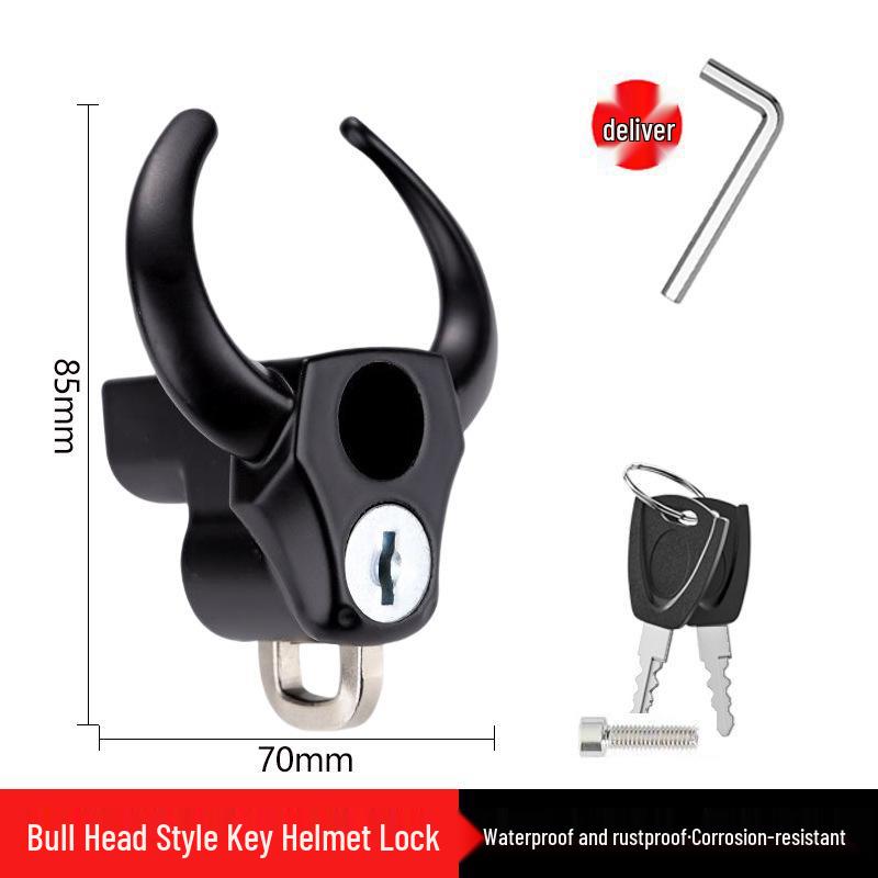 Electric Vehicle & Bicycle Anti-theft Helmet Hook Lock