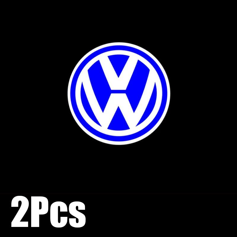 

2Pcs Car LED Decorative Door Light Welcome Projector Lamp For VW Passat B6 B7 Sharan CC Golf 5 6 7 Jetta Scirocco 3 Tiguan EOS