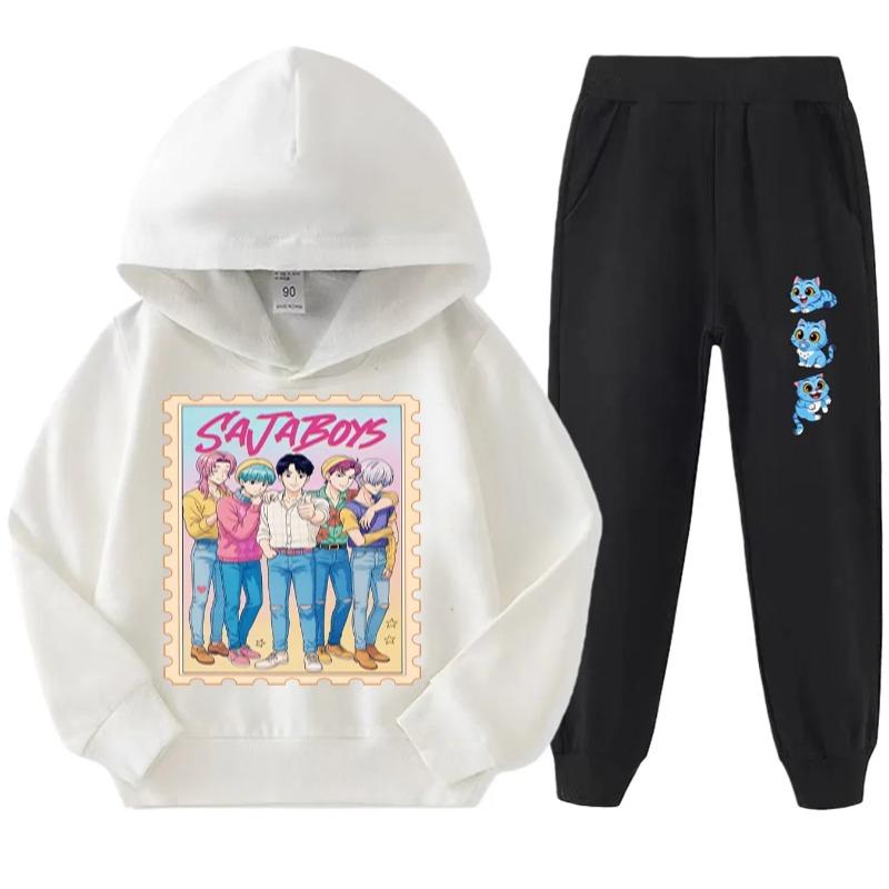 

Children s Suit Casual Comfort Sweatshirt Cartoon Printed Fashion Hoodie Clothing Sets Girls 110