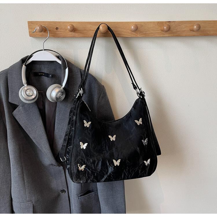 2025 Casual Large-capacity Bag Butterfly Decoration Fashionable Commuter Backpack Multi-use One-shoulder Crossbody Tote Bag