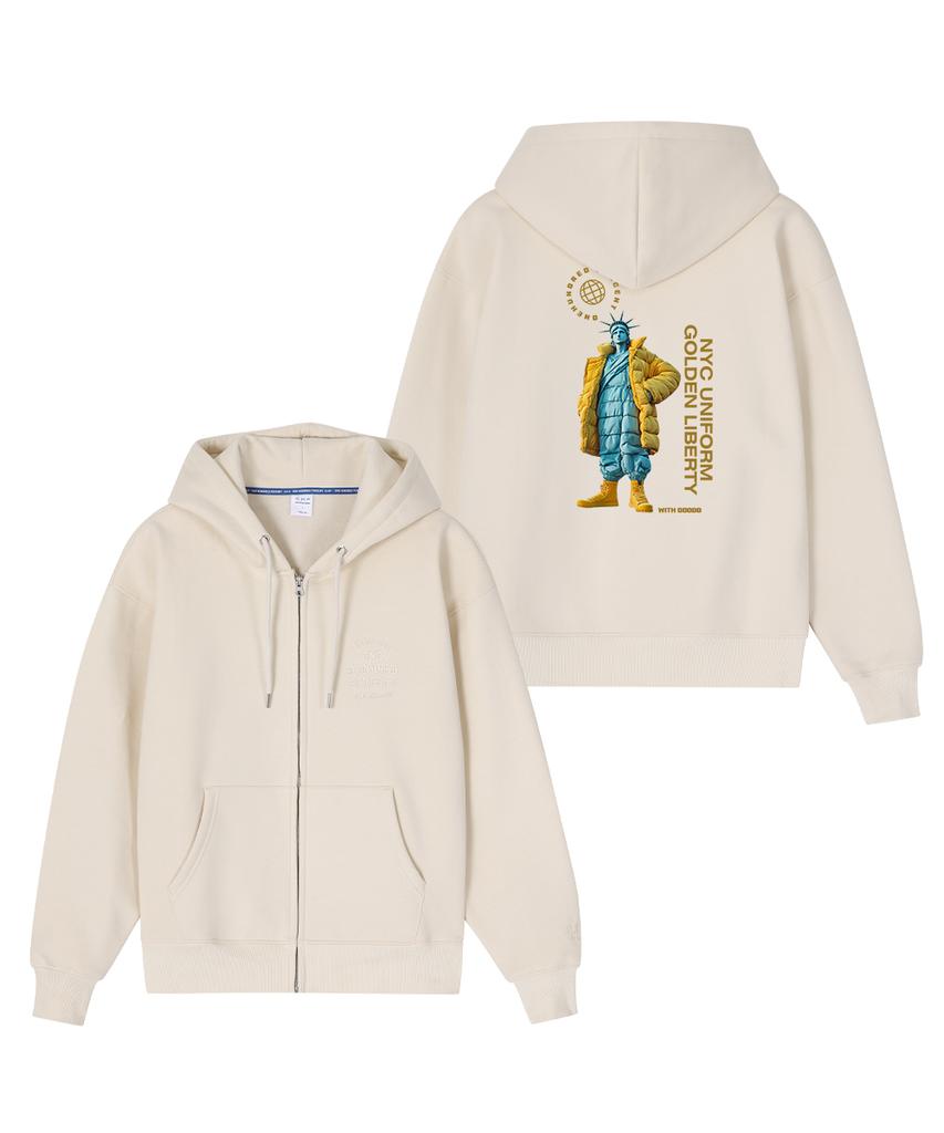 Ohpxgoodd4 B Golden Liberty No. 2 Fleece-Lined Zip-Up Hoodie