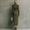 Autumn New Slim Fit Long Sleeve Dress for Women, Elegant Shirt Collar Dress