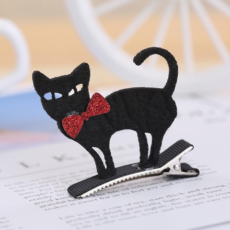 Cute 3D Halloween Hair Clips Pumpkin Ghost Bat Witch Hat Hair Pins Kids Cosplay Party Decorative Hair Accessories
