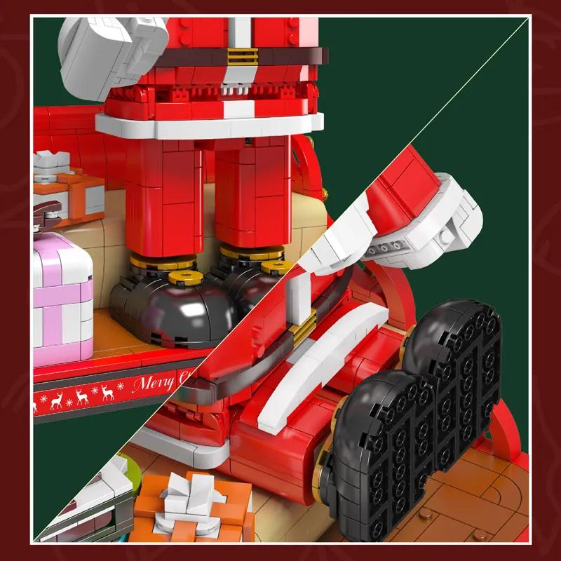 MOULD KING 10072 Weihnachtsdekoration Baustein Der Weihnachtsmann Modell Spielzeug Montage STEM Ziegel Kits Kinder Weihnachtsgeschenk