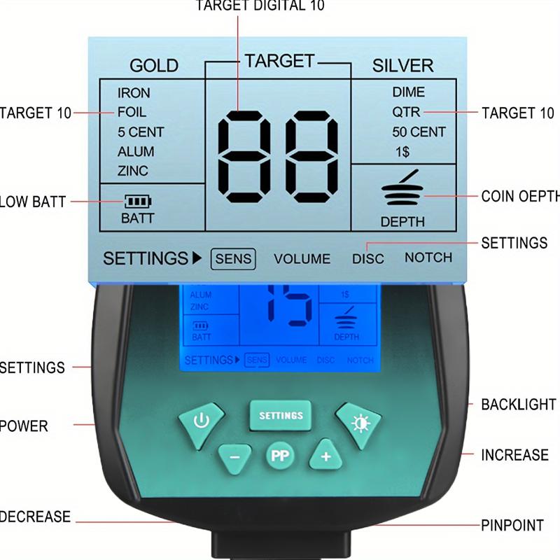 Treasure Finder Gold Archaeological Detector Metal Detector Underground Treasure Finder High Precision Detection Instrument