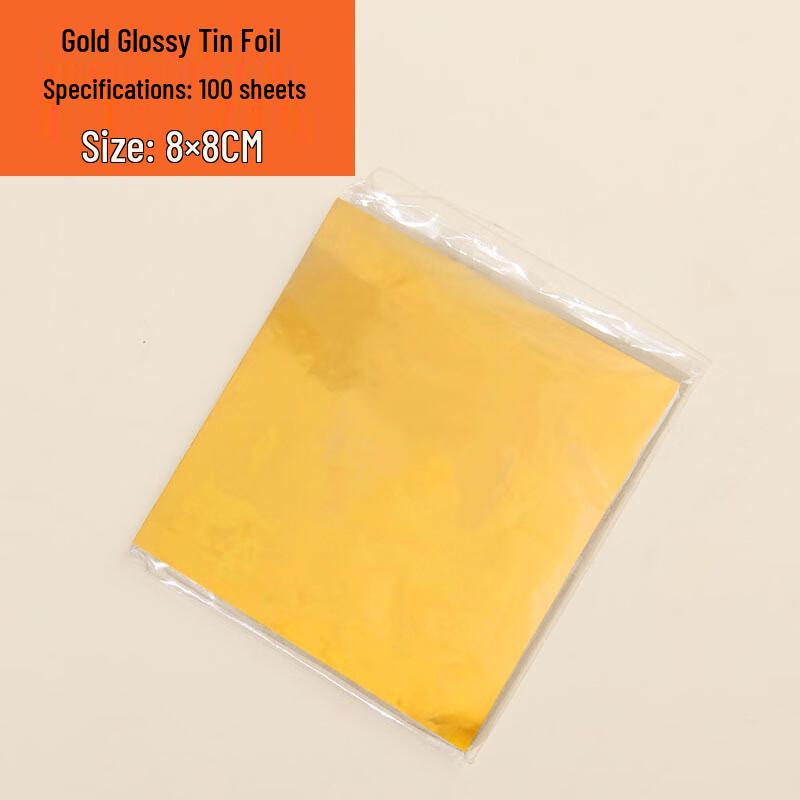 Food-Grade Gold Chocolate Wrapping Foil Paper 8x8 cm