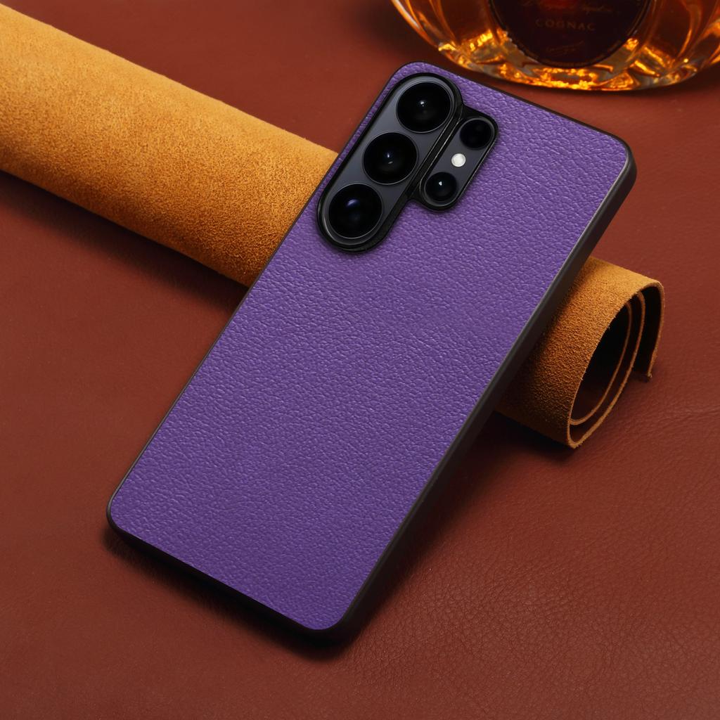 EUCAGR For Samsung Galaxy S26 Ultra PU Leather Phone Back Case Cover for Samsung Galaxy S26/S26 Plus Shockproof Bumper Coque