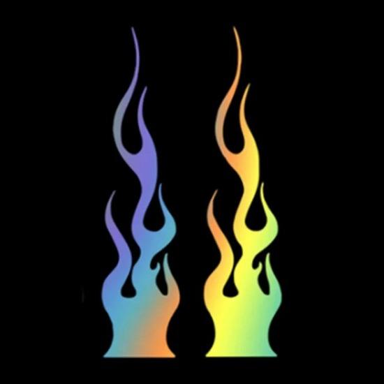 Autocolant universal DIY flacără vinil Decal impermeabil pentru mașina motocicletă rezervor de gaz impermeabil motocicletă flacără autocolant kit decalcomanii