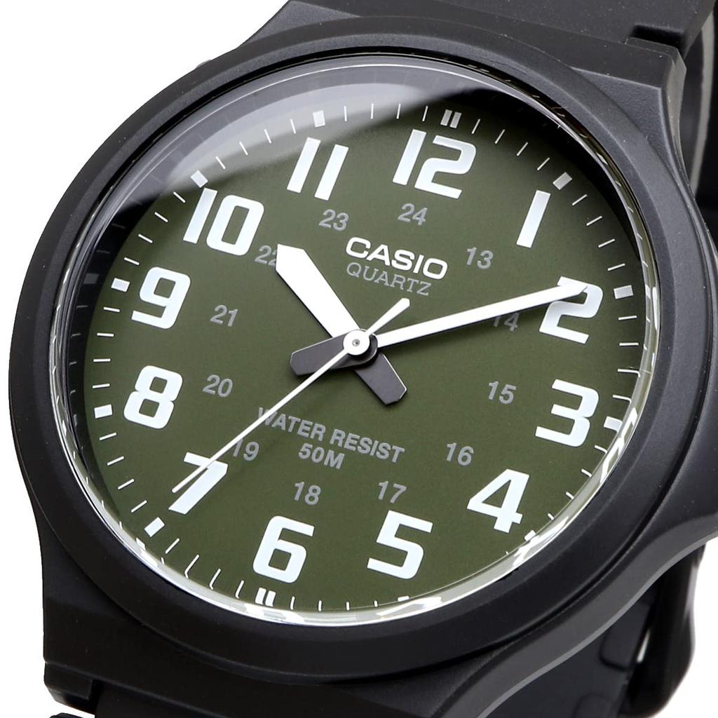 Casio STANDARD Analog Quartz Watch MW-240-3BV Men's Moss Green