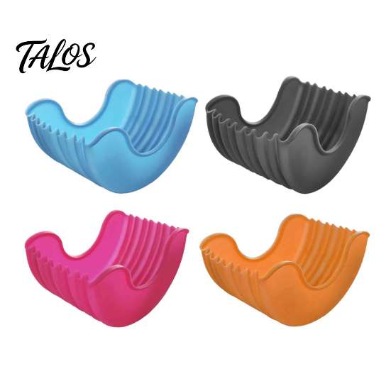 Hamburger Holder Retractable Holder, Hot Dog Fixed Box, Sandwich Burger Clip Portable Food Tray for Travel Rack, Washable Silicone French Fry