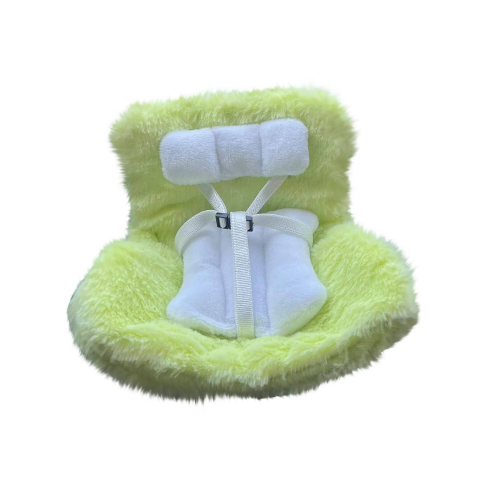 

Украшения для автомобиля, автокресло для кукол, пушистая подушка, есть зажимы для сиденья на машине, в комплекте ножка сиденья для настольного дисплея One Size зелёный