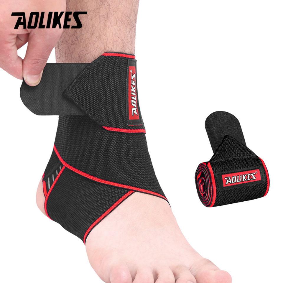

Aolikes 1Pcs Ankle Support,Adjustable Ankle Brace Breathable Nylon Material Super Elastic And Comfortable,Suitable For Sports