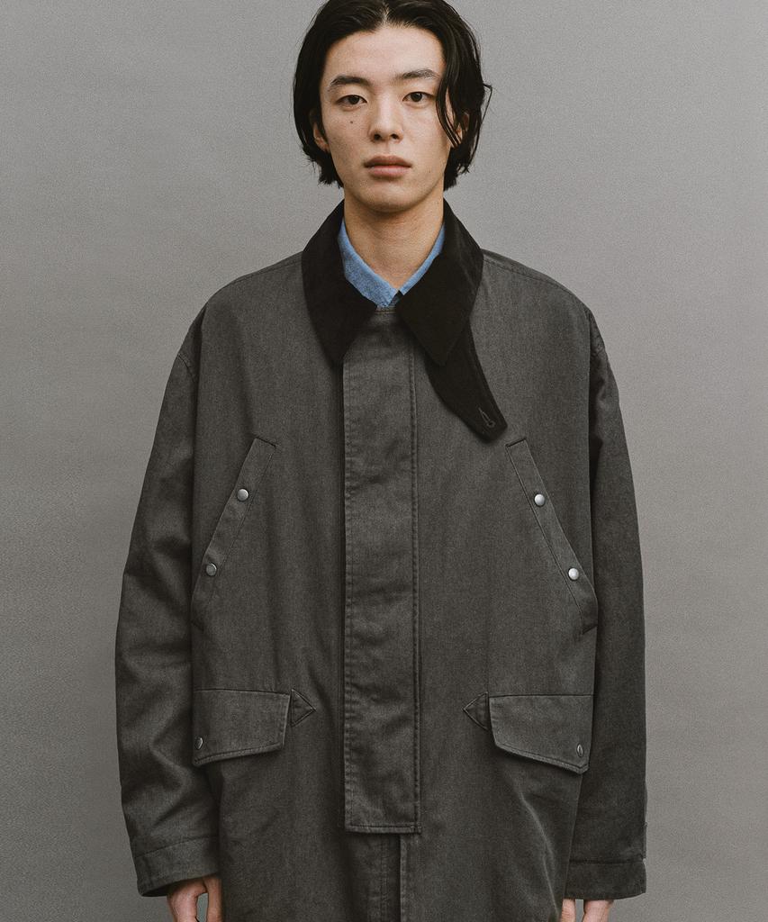 Another Office Modern N-3B Coat (Charcoal)