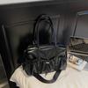 Retro Bag Large Capacity Women's Handbag 2025 New Simple Pleated Tote Bag Foreign Style Shoulder Armpit Bag
