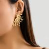 Designer Irregular Water Weed Stud Earrings for Women Trendy Elegant Ladies Accessories 2026 Fashion Jewelry Female Girls Gifts