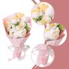 Crochet Bouquet Knitted Flowers Artificial Flower Arrangement Handmade Ornament for Mother Day Thanksgiving