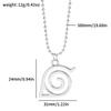 Japanese Anime Creative Birthday Gift for Boyfriend Necklace Silver Tone Chain Anime Pendant Jewelry for Cosplay Daily Wear