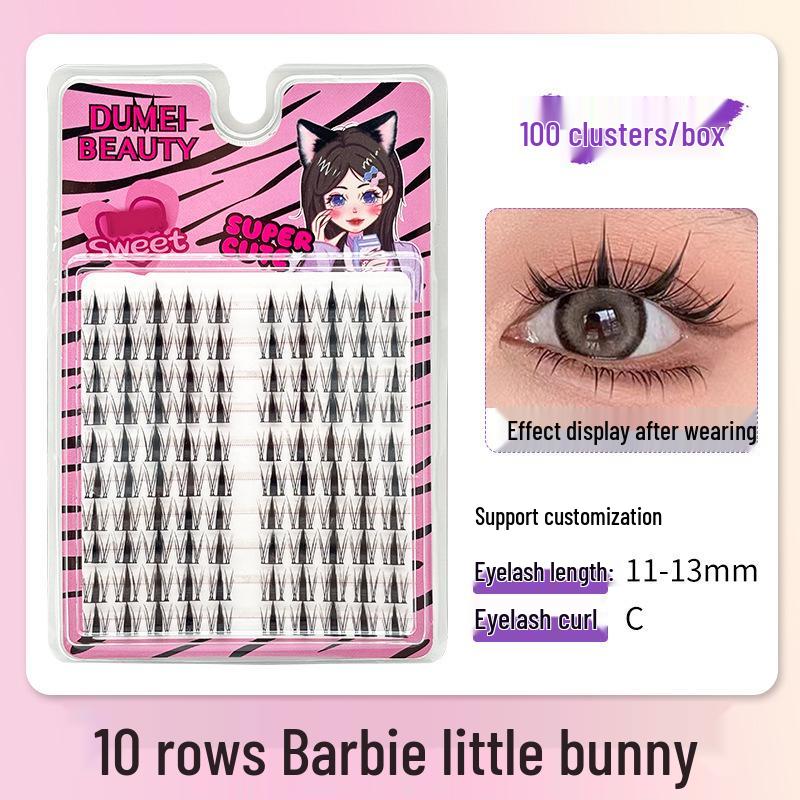 10-Row Autumn Leaf & Sunflower Faux Eyelashes - Flat, Glue-Free