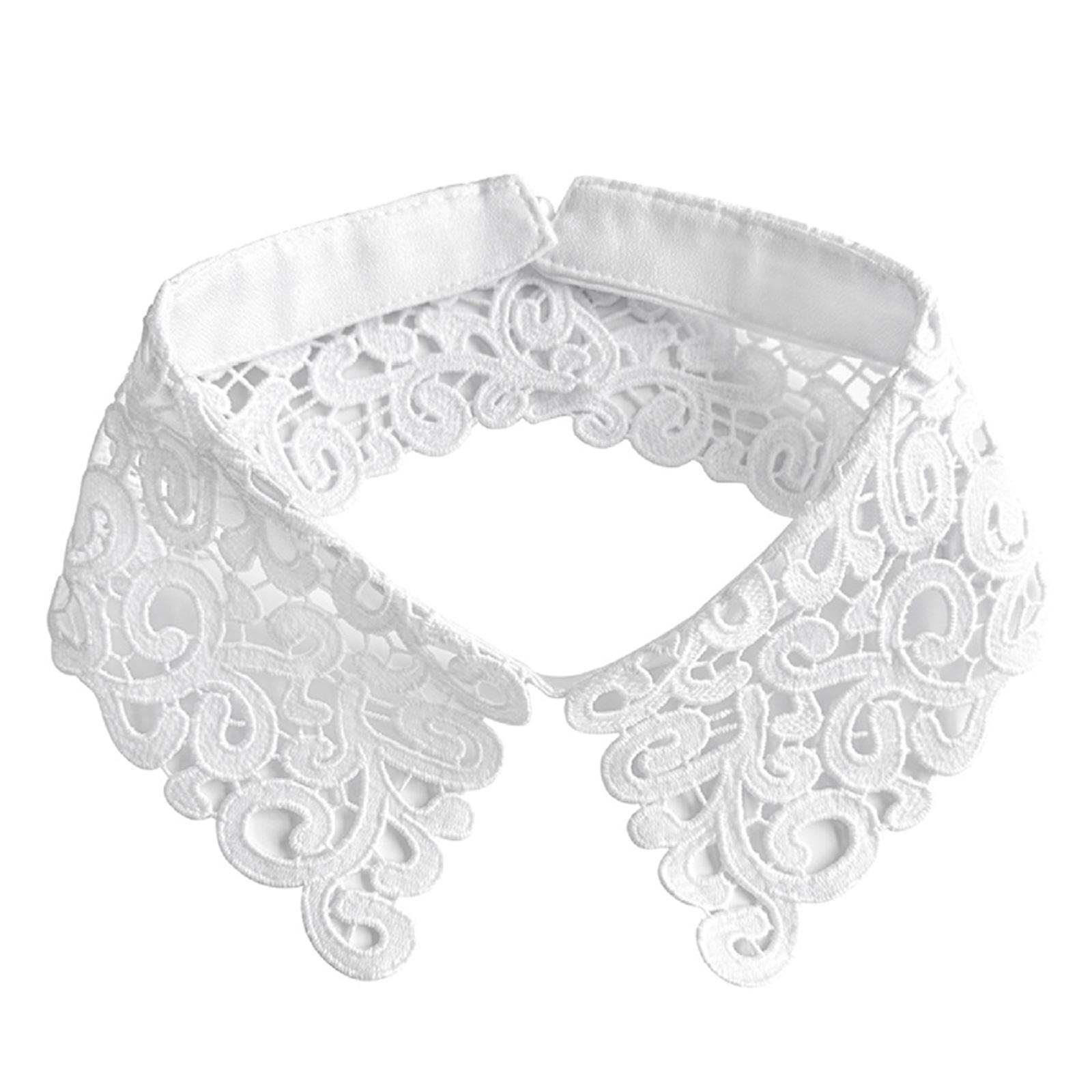 

Удобный съемный воротник из мягкого полиэстера, легко надевается, аксессуар для шеи, декоративный воротник для женщин белый