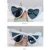 Heart-shaped Design Cat Eye Eyewear UV400 Protection Beach Party Sun Glasses  Women
