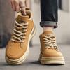 autumn and winter new men's shoes high-top tooling shoes retro platform Martin boots outdoor break