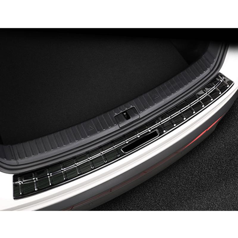 Car Outside Rear Back Stick Bumper Trim For Skoda Kodiaq 2017 2018     Outside Scuff Sill Trunk Plate Pedal 1PCs
