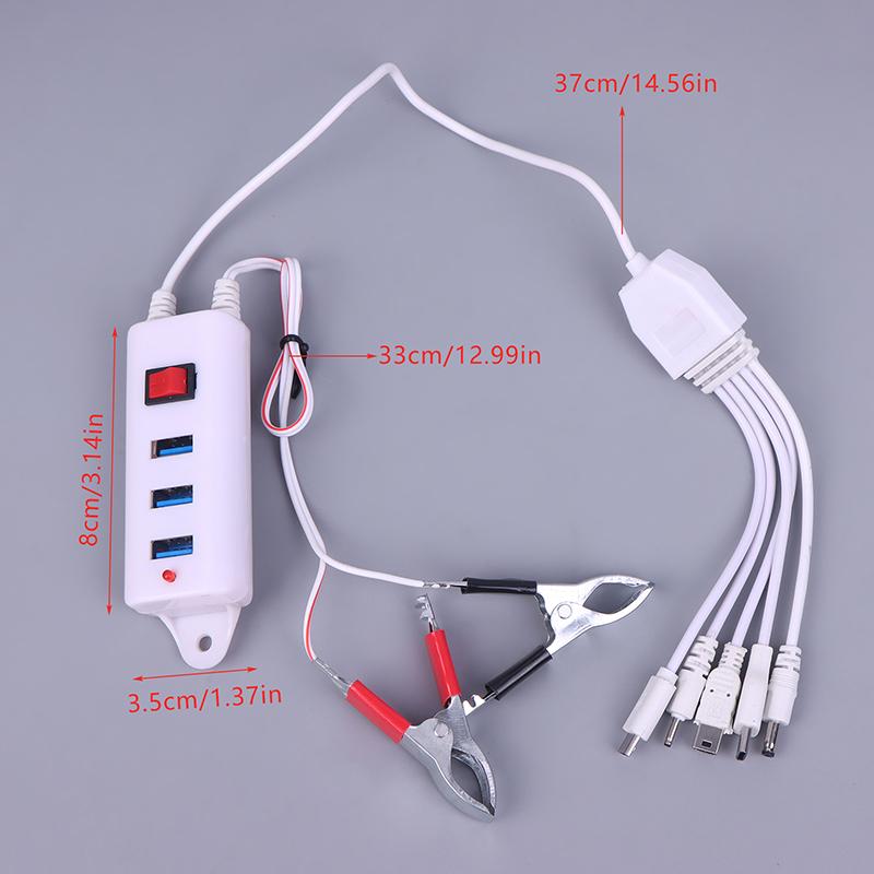 3 USB Klip s vypínačem Nabíječka Nabíječka mobilního telefonu USB rozhraní Univerzální baterie Nabíječka mobilního telefonu