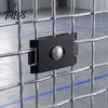 Metal Gridwall Hegnsklemme 10 stk Panelstik, Kraftig Rustfrit Stål Grid Væg Haveværktøj Kantklips, Sorte Sammenføjningsklips til