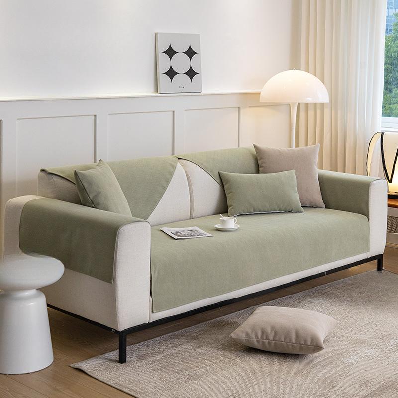 Chenille Sofakissen Nordisch Schlichtes Sofakissen Vier Jahreszeiten Universal Rutschfestes Kissen Moderner Modebezug