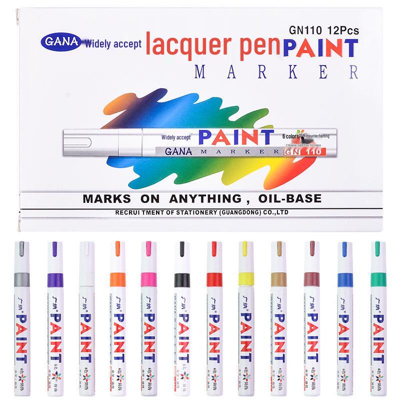 Guangna Waterproof Oil-Based Paint Pen for Stone, Metal, and Tire Touch-Ups