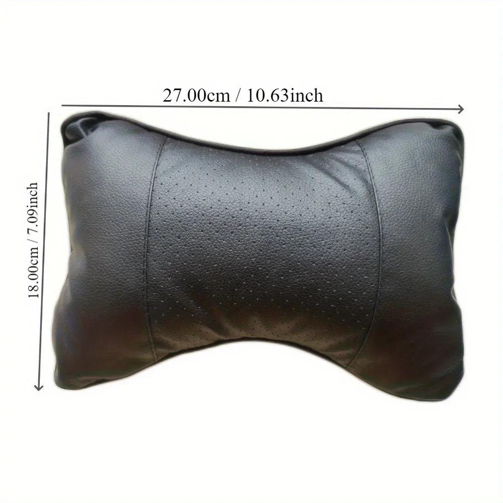 Ergonomic Car Neck Pillow - Breathable Mesh Headrest with Memory Foam & Non-Slip Straps for Long Drives