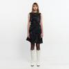Kimjisu Dozi - Satin Leopard Dress _ Black