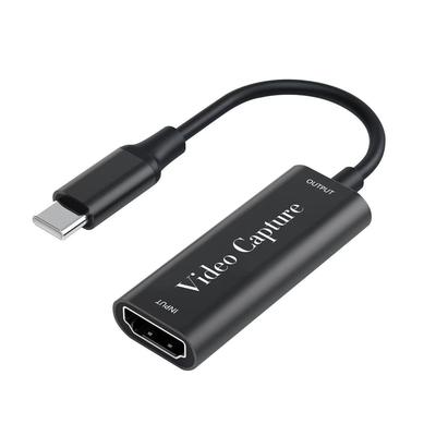 JastBang USB-C HDMI Capture Card with UVC Support, Compact and Lightweight, No Power Required, 4K Pass-Through & HD1080P Recording, HDMI Converter Ada