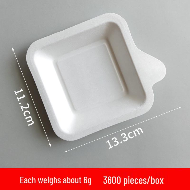 Disposable Rectangular Cake Plates - Degradable Party and Birthday Tableware, No-Wash Needed