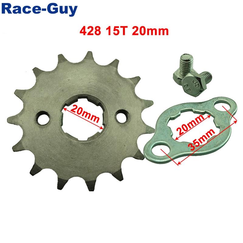 428 13T 14T 15T 16T 17T 18T 20mm Front Engine Sprocket Gear For CRF XR 50 70 KLX110 TTR SDG SSR Lifan YX Loncin Zongshen Orion