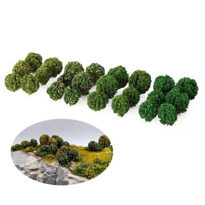 Manzara Koleksiyonu Ağaç Modeli Ağaç Çalı Lee Modeli 24 Parça Manzara Minyatür Bahçe Demiryolu Modeli Bina Modeli Diorama Eğitici Kendin Yap 30-35mm